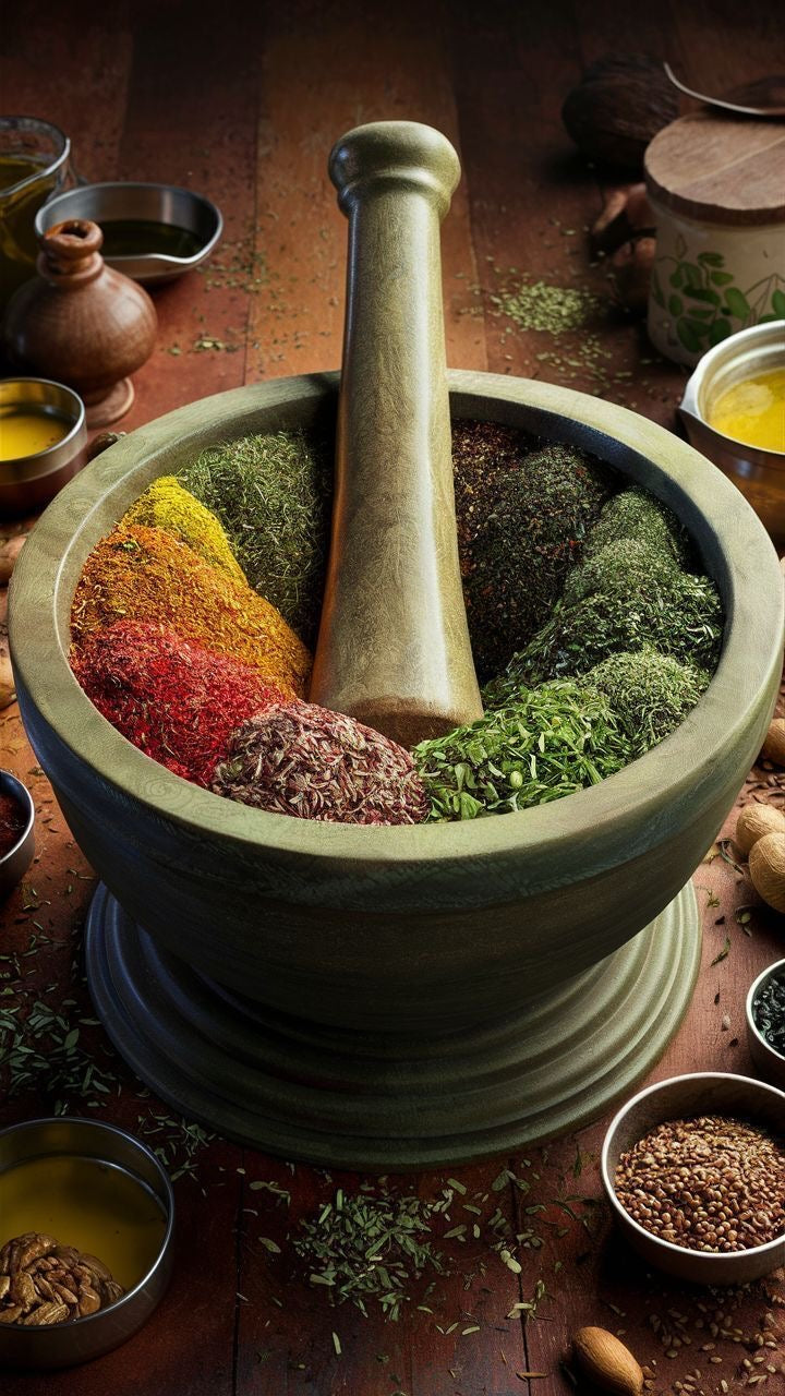 علاج القناع العشبي